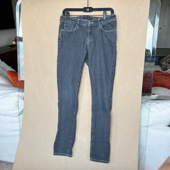 Prana Grey / Charcoal Stretch Denim Mid-Rise Jeans 28 Regular Size 6 - Picture 1 of 8